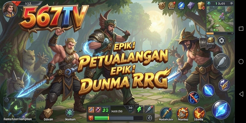 Tampilan gameplay RPG yang mendebarkan dan grafis menawan.