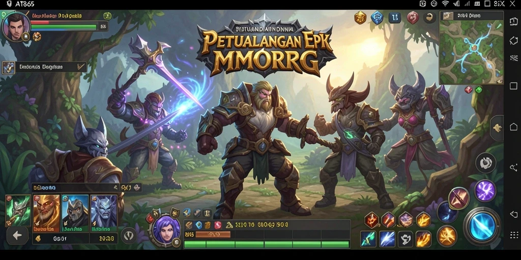Screenshot utama menampilkan pertarungan epik di dunia <strong>AT866</strong>.