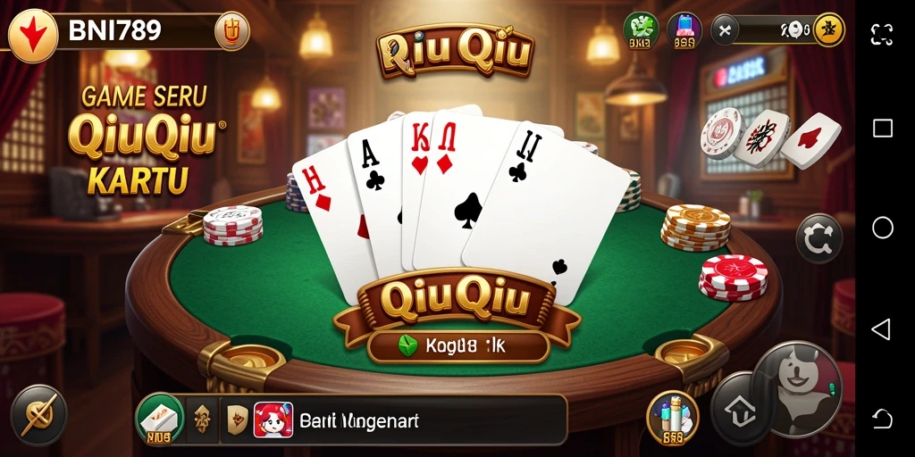 Screenshot gameplay BNI789 menunjukkan keseruan bermain QiuQiu.