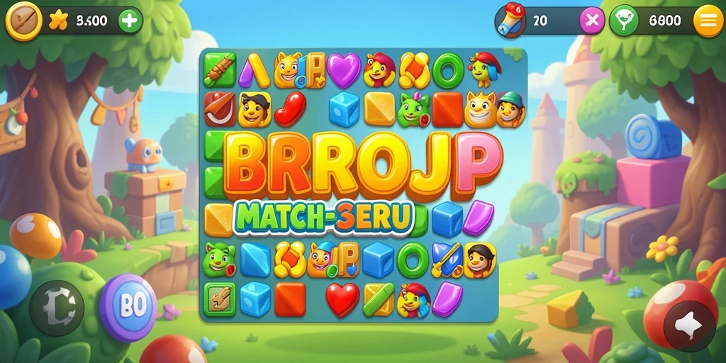 Tangkap momen seru permainan Match-3 dengan BROJP.