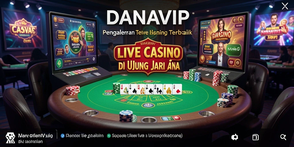 Tampilan menarik dari gameplay Live Casino di DANAVIP.
