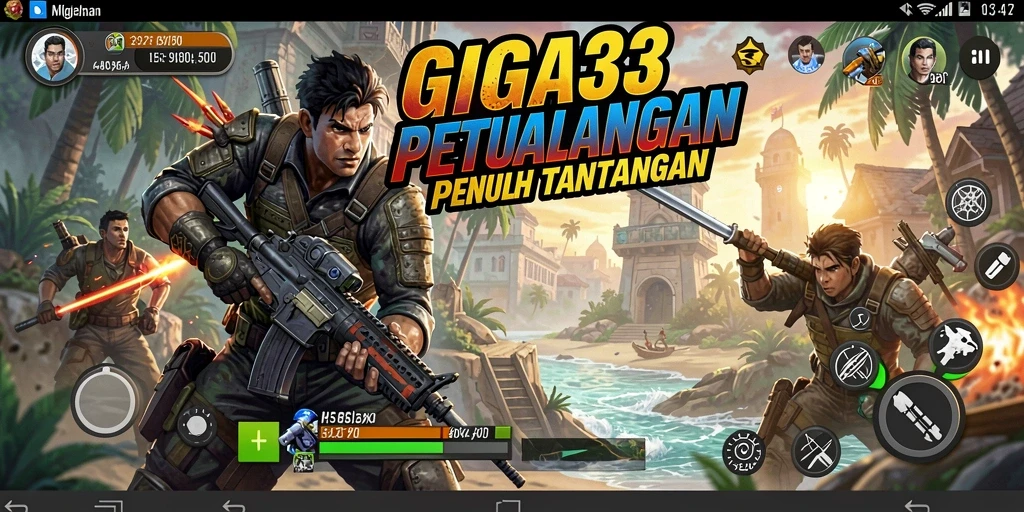 Gameplay menegangkan GIGA33 dengan grafis memukau dan aksi cepat.