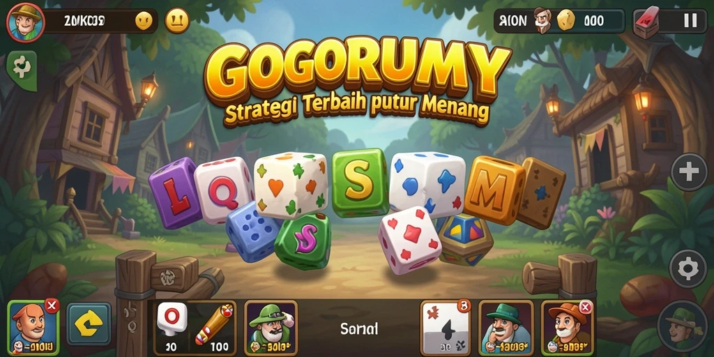 Tampilan gameplay GOGORUMMY yang menantang dengan elemen strategi.
