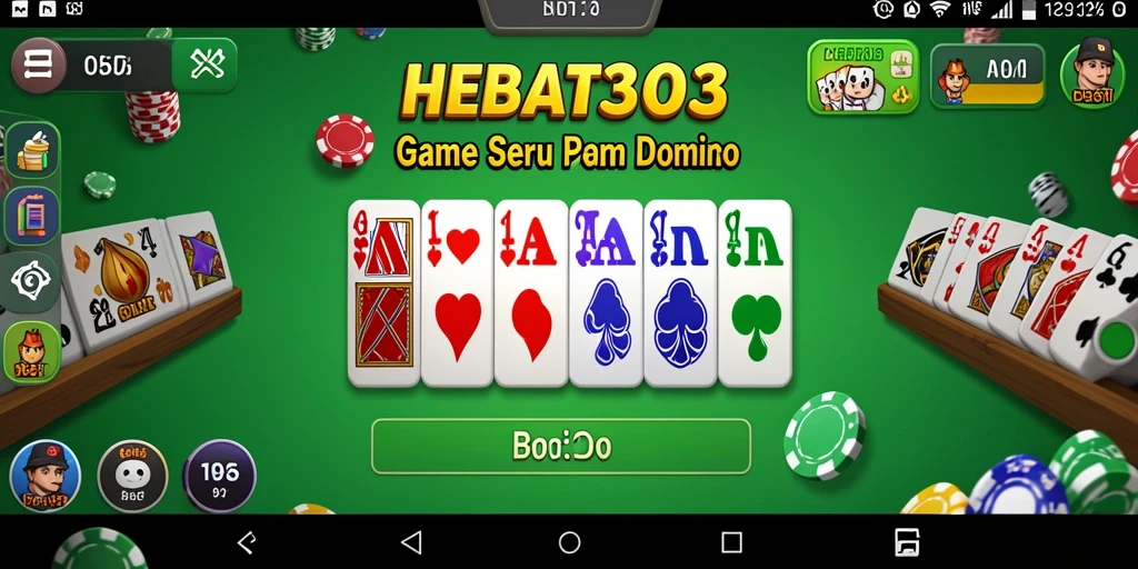 Tampilan gameplay seru dalam HEBAT303 yang menyuguhkan aksi domino.