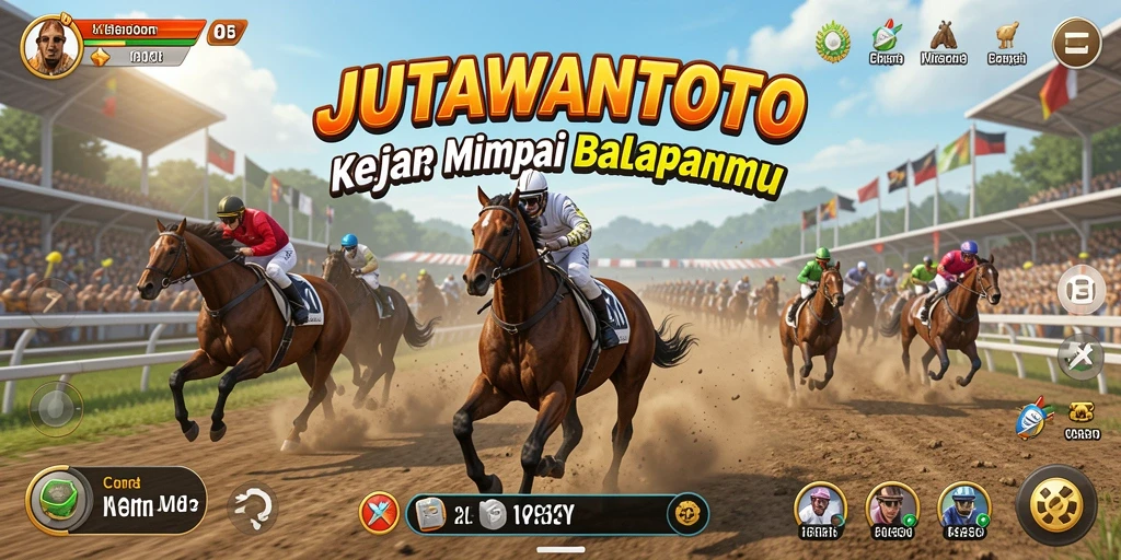 Tampilan balapan seru di JUTAWANTOTO dengan aksi mendebarkan.