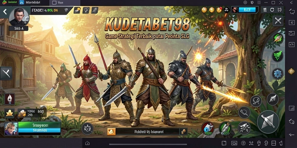 Tangkapan layar gameplay KUDETABET98 yang menampilkan aksi strategi yang intens.