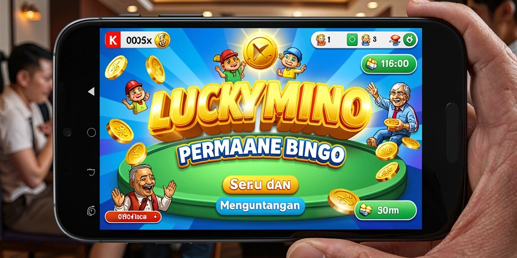 Tampilan gameplay seru dari permainan Bingo LUCKYMINO.