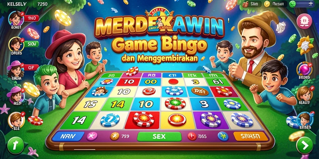 Tampilan gameplay seru dari game Bingo MERDEKAWIN.