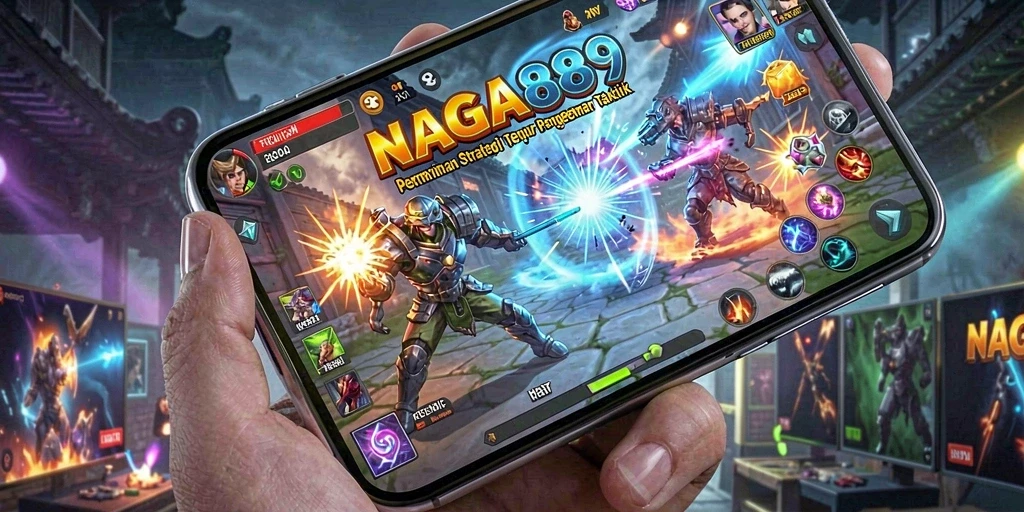 Screenshot NAGA889 menampilkan aksi taktis yang intens dalam gameplay.
