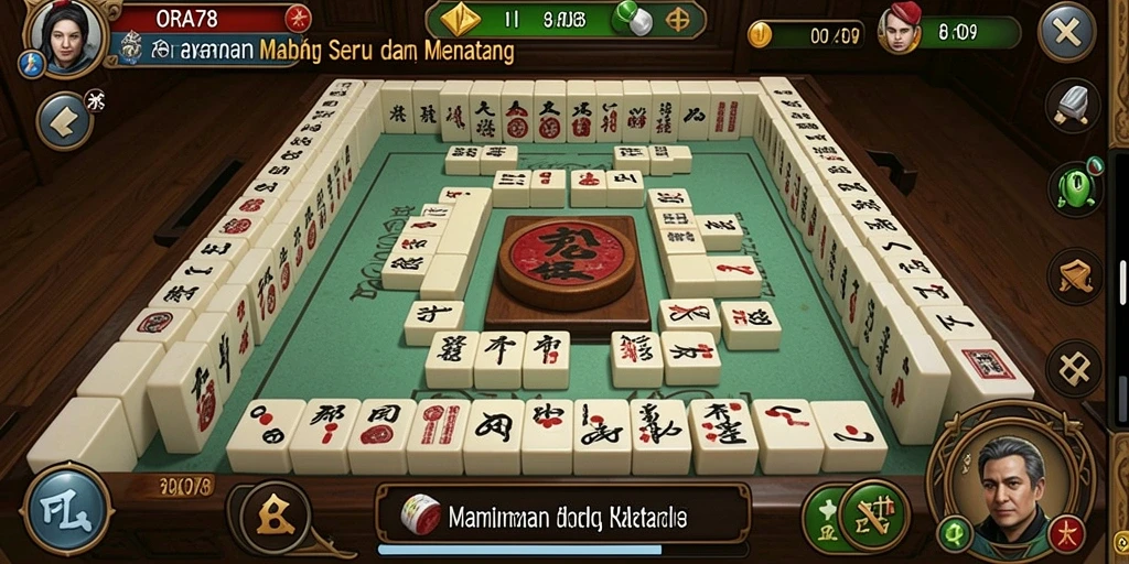 Gameplay seru Mahjong di ORA78 dengan ubin menarik.