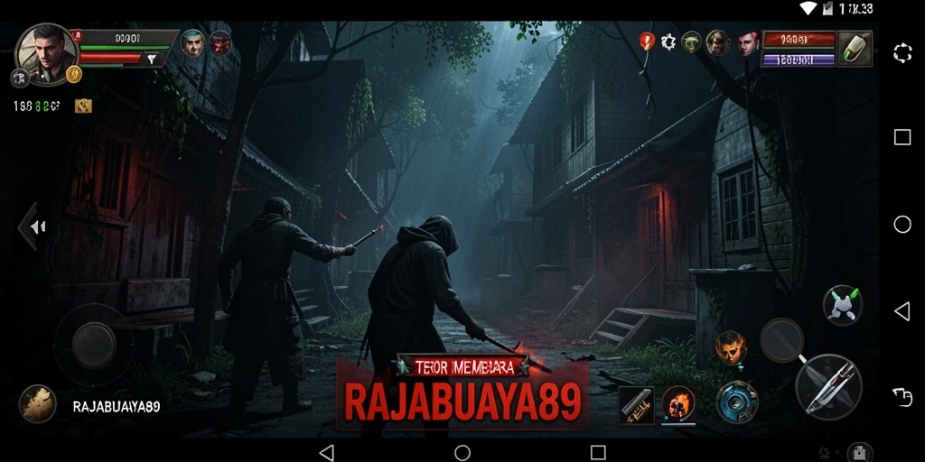 Tampilan gameplay menegangkan dari RAJABUAYA89 yang penuh teror dan misteri.
