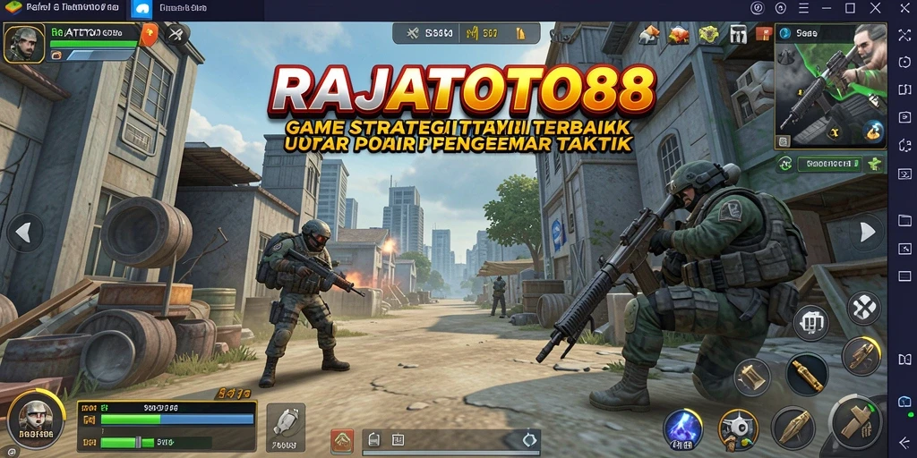 Tangkapan layar menunjukkan aksi strategi seru dalam RAJATOTO88.