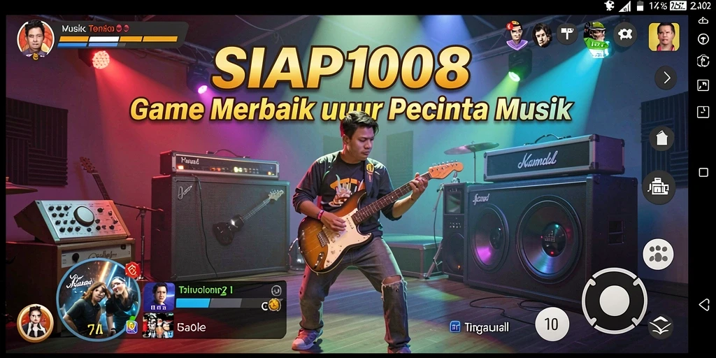 Tampilan gameplay SIAP108 dengan berbagai pilihan lagu menarik.