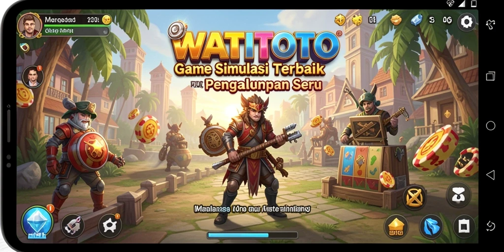 Screenshot gameplay WATITOTO menampilkan petualangan seru dalam simulasi.