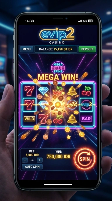 Screenshot tampilan utama aplikasi evip2.